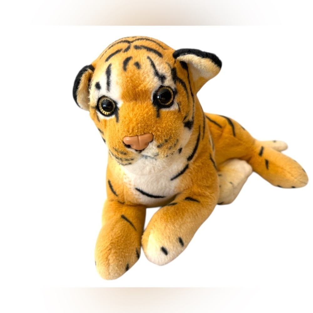 Burton + Burton Realist Real Like Tiger Cub 14" Orange/Black Plush Stuff Animal